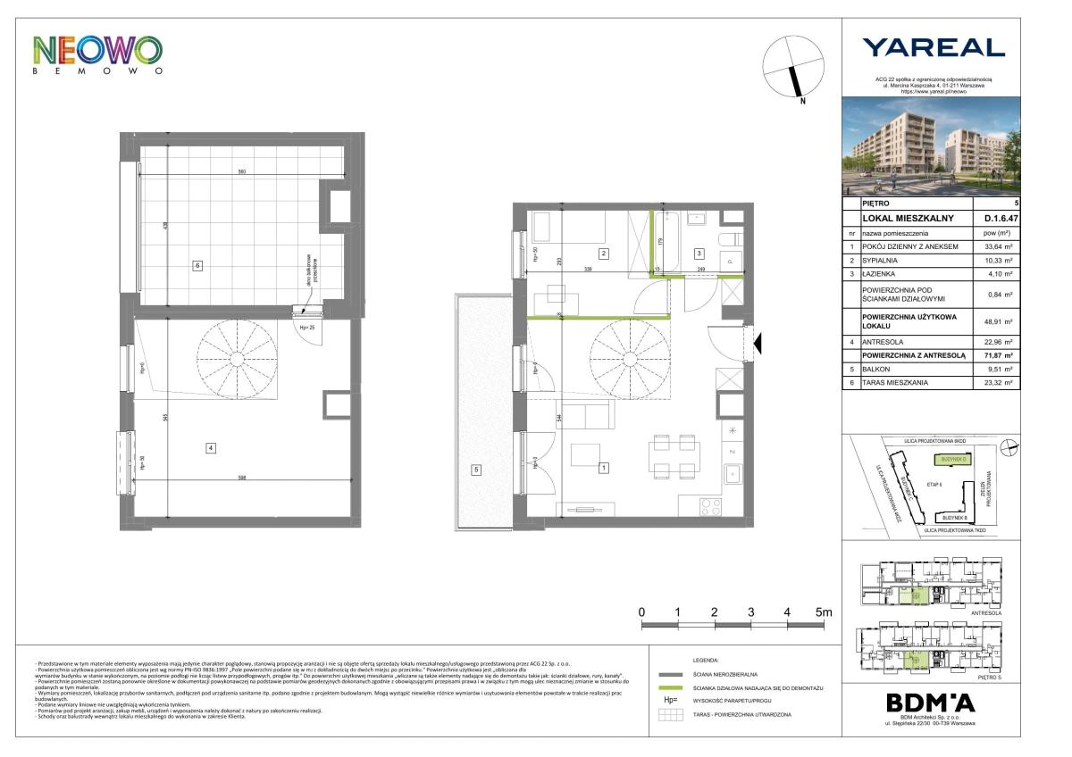 2 комнаты · 71,2 m² · Этаж 5 · Квартира D.1.6.47