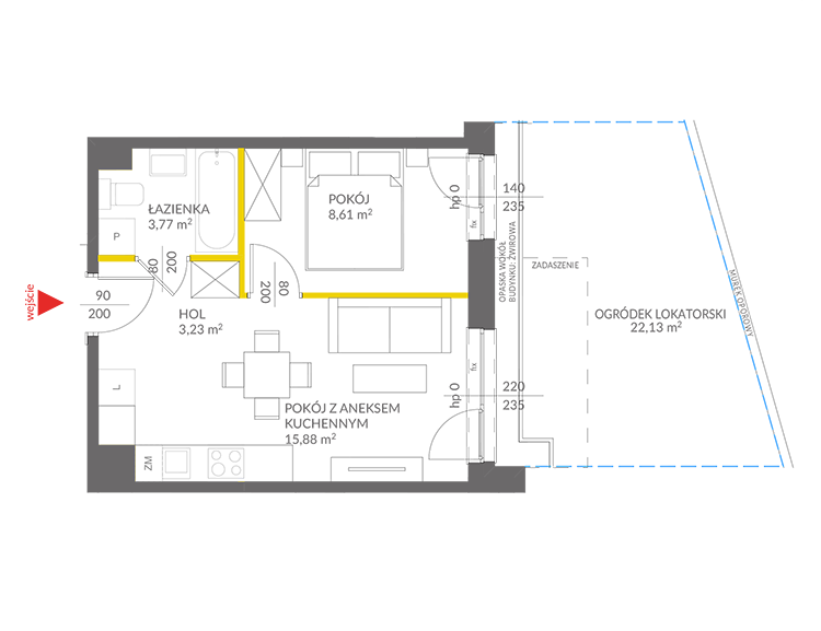 2 кімнат · 31,5 m² · Поверх 0 · Квартира 122
