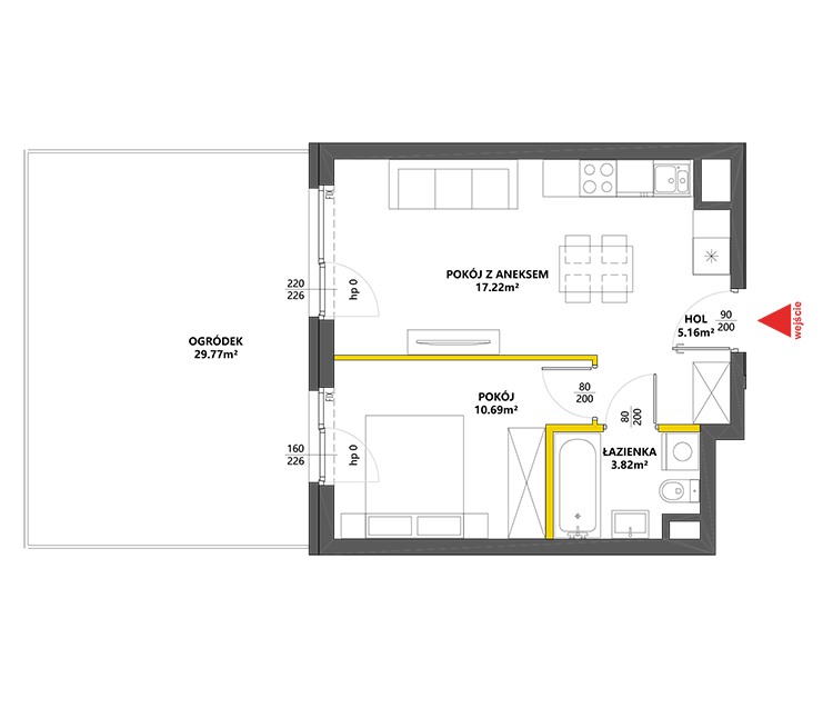 2 комнаты · 37 m² · Этаж 0 · Квартира 48
