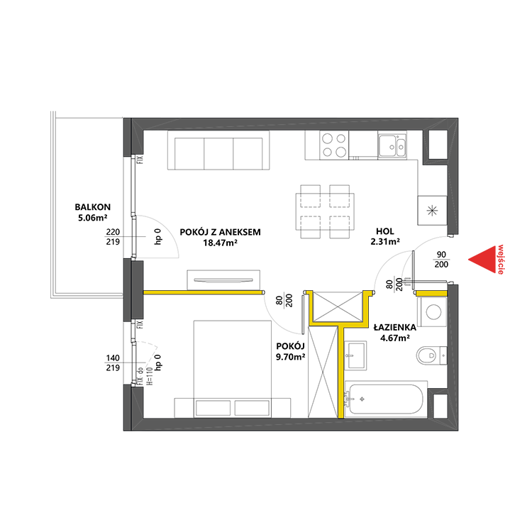 2 комнаты · 35,2 m² · Этаж 1 · Квартира 28