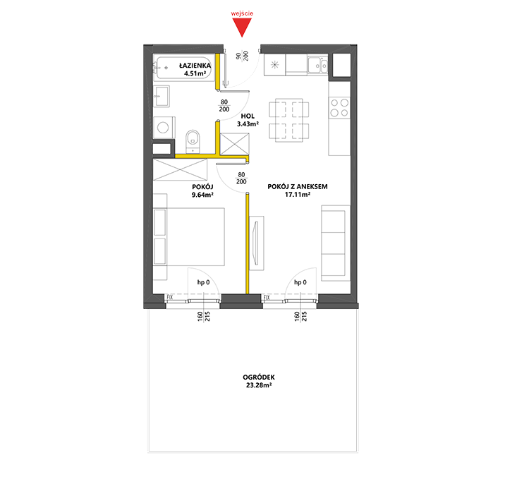 2 комнаты · 34,7 m² · Этаж 0 · Квартира 48
