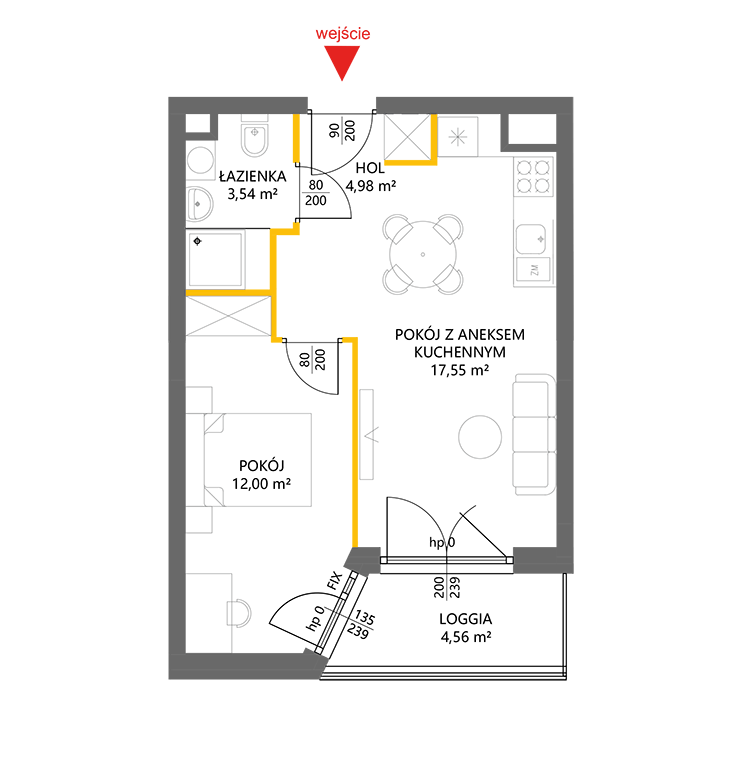 2 кімнат · 38,1 m² · Поверх 1 · Квартира 29