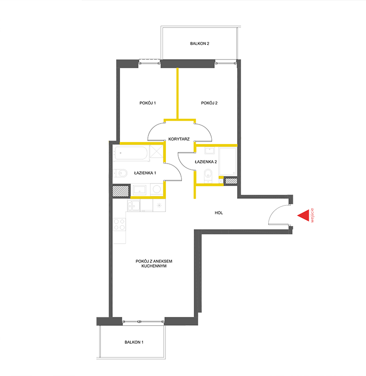 3 комнаты · 59,2 m² · Этаж 3 · Квартира 51