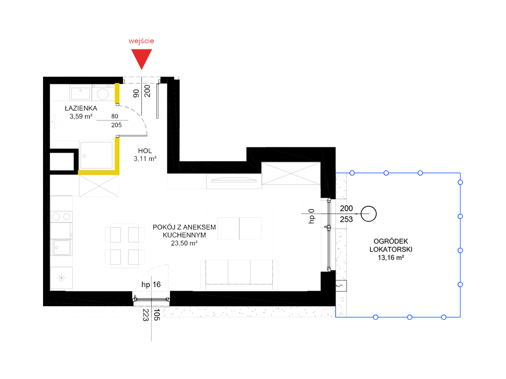 1 pokój · 30,2 m² · Piętro 0 · Lokal 86