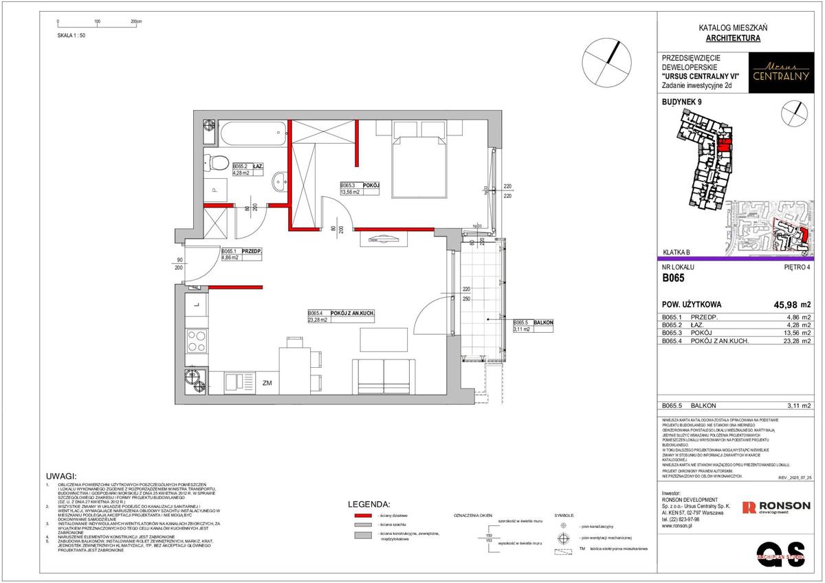 2 комнаты · 46 m² · Этаж 4 · Квартира B065