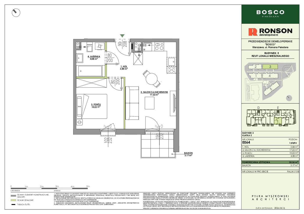2 комнаты · 35,4 m² · Этаж 1 · Квартира E064