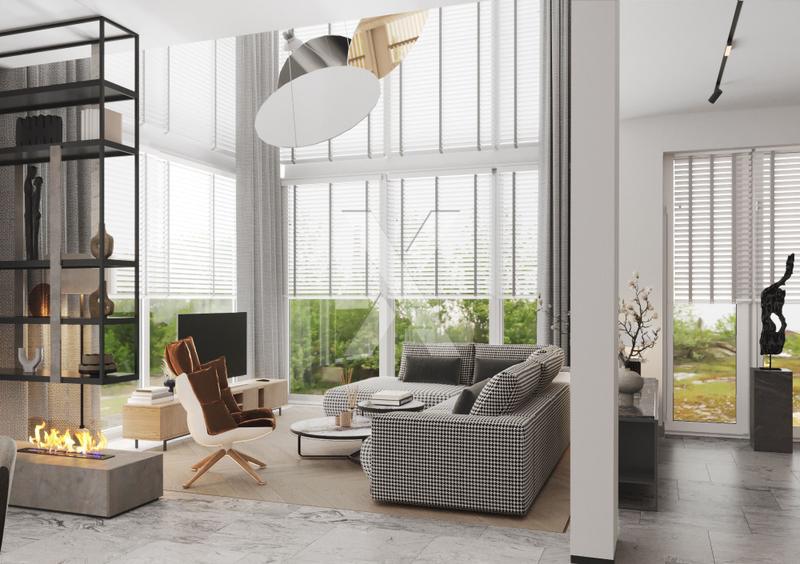 Dom w Wilanowie | 250 m2 + garaż | 3 sypialnie | 6 m wysokości